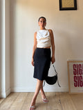 PENCIL SKIRT NERO BLU