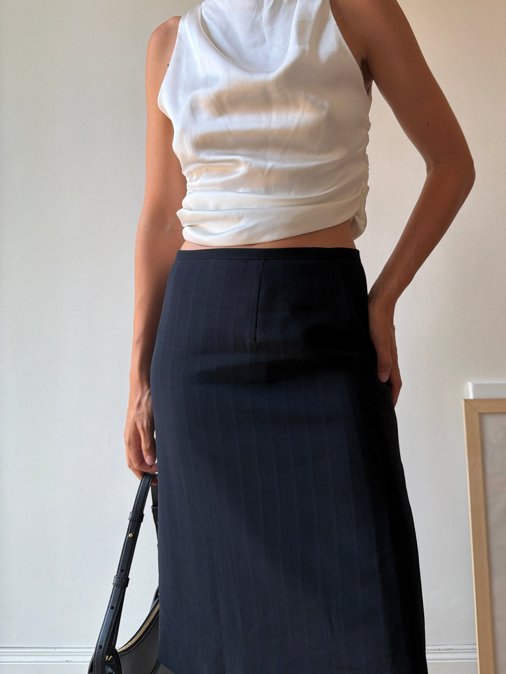 PENCIL SKIRT NERO BLU