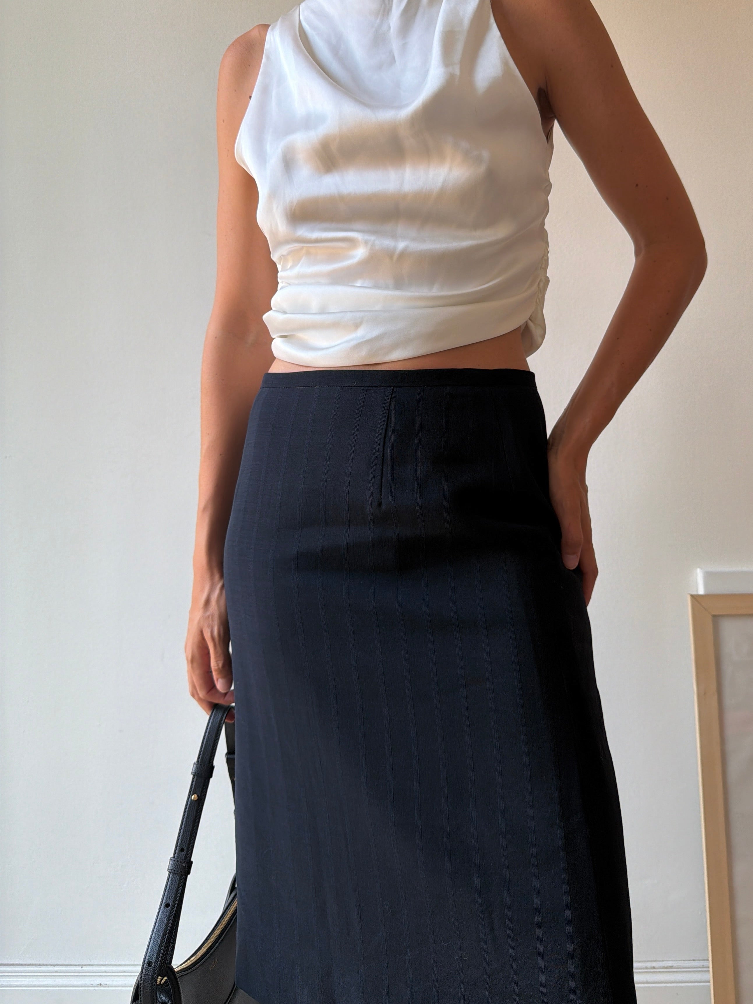 PENCIL SKIRT NERO BLU