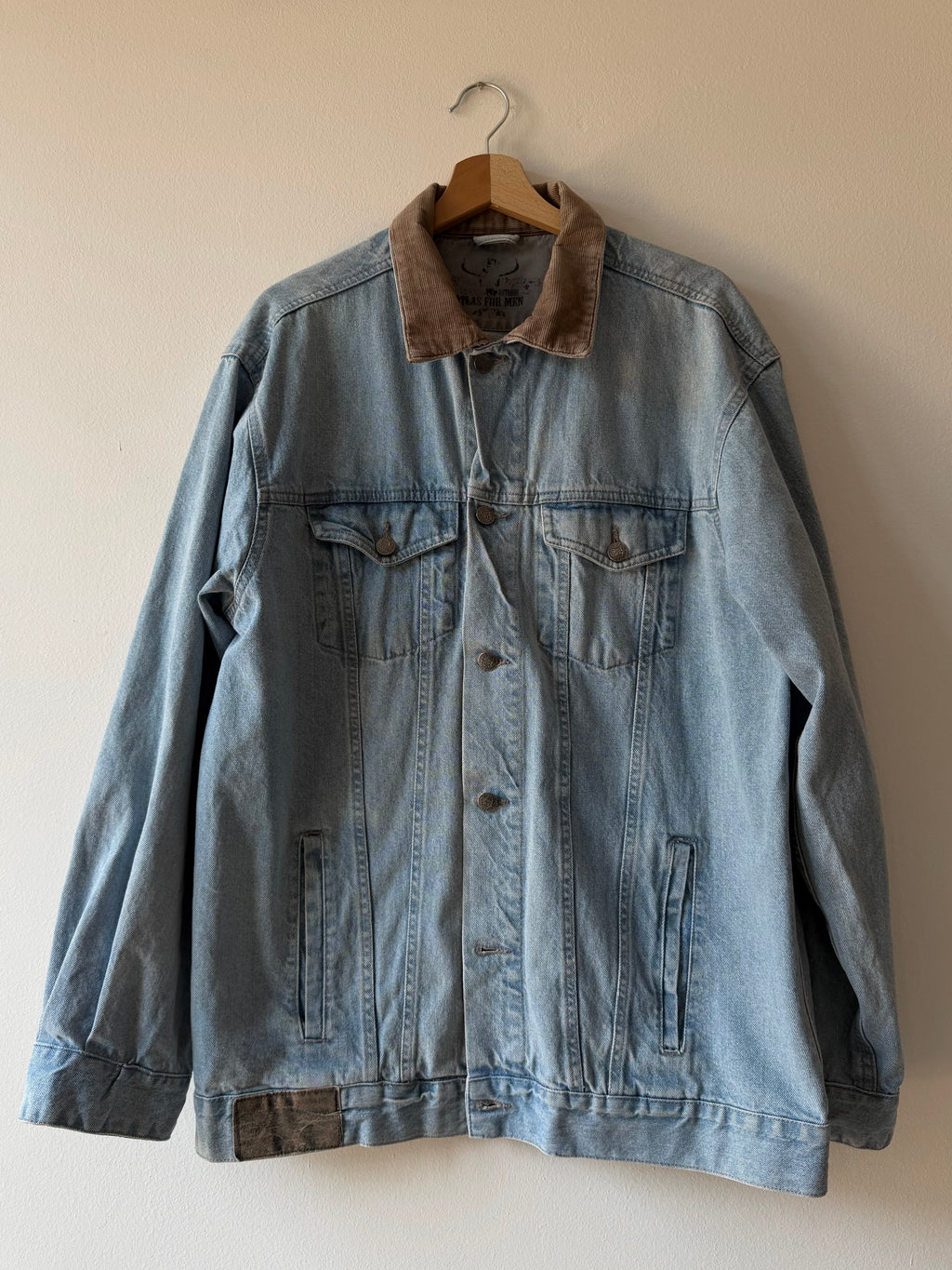 GIACCA IN JEANS CON COLLETTO A COSTE