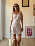 MINI SLIP DRESS BIANCO