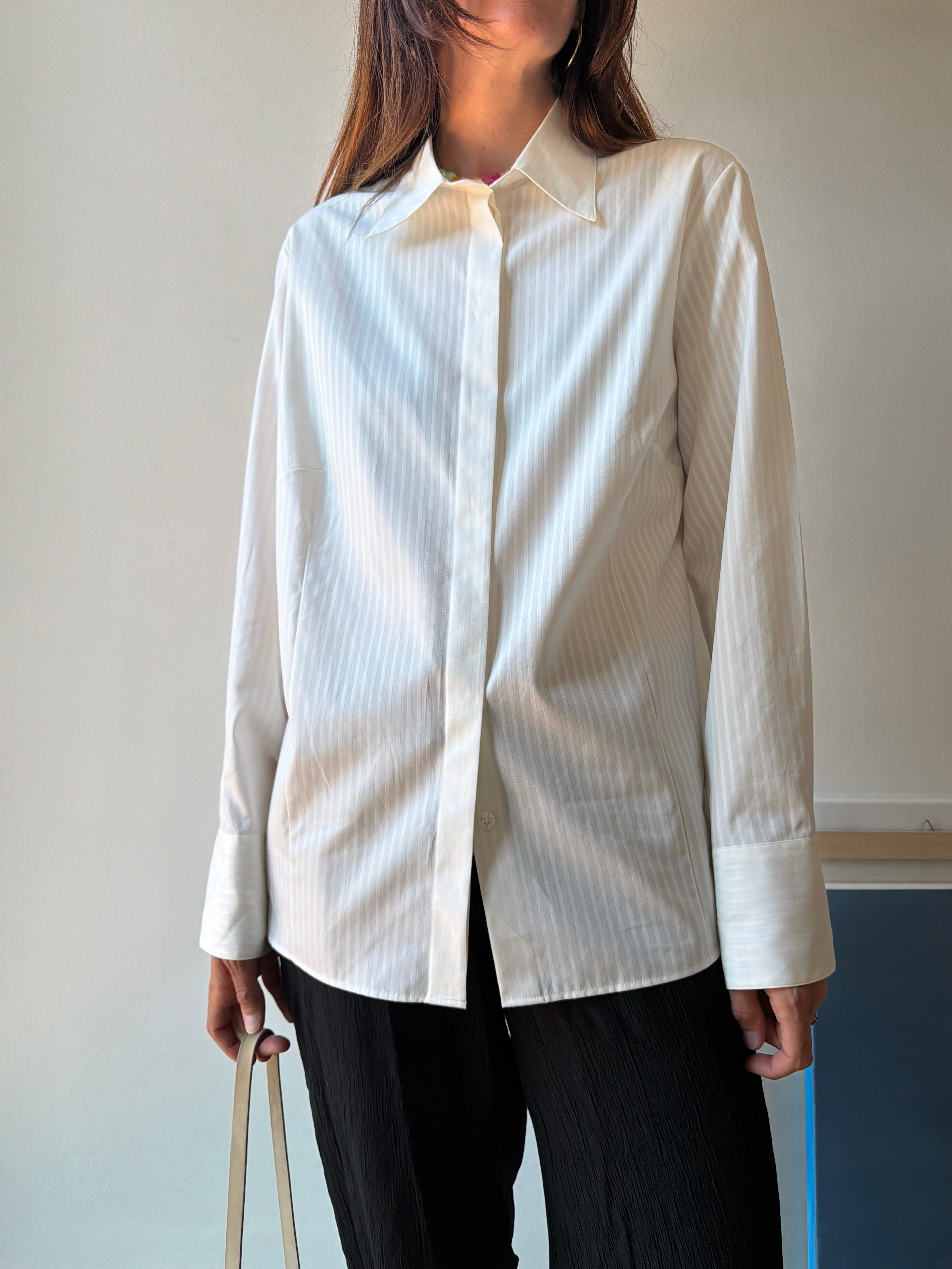 CAMICIA BIANCA GESSATA