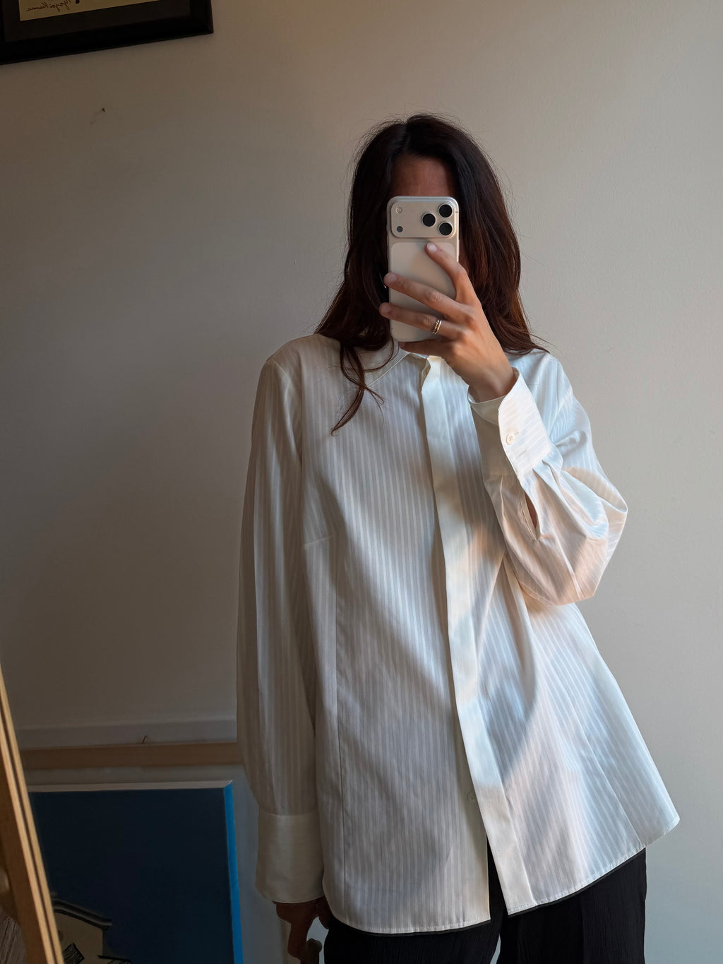 CAMICIA BIANCA GESSATA