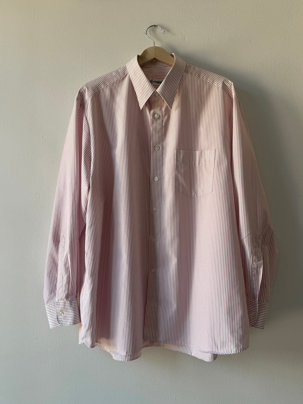 CAMICIA A RIGHE ROSA