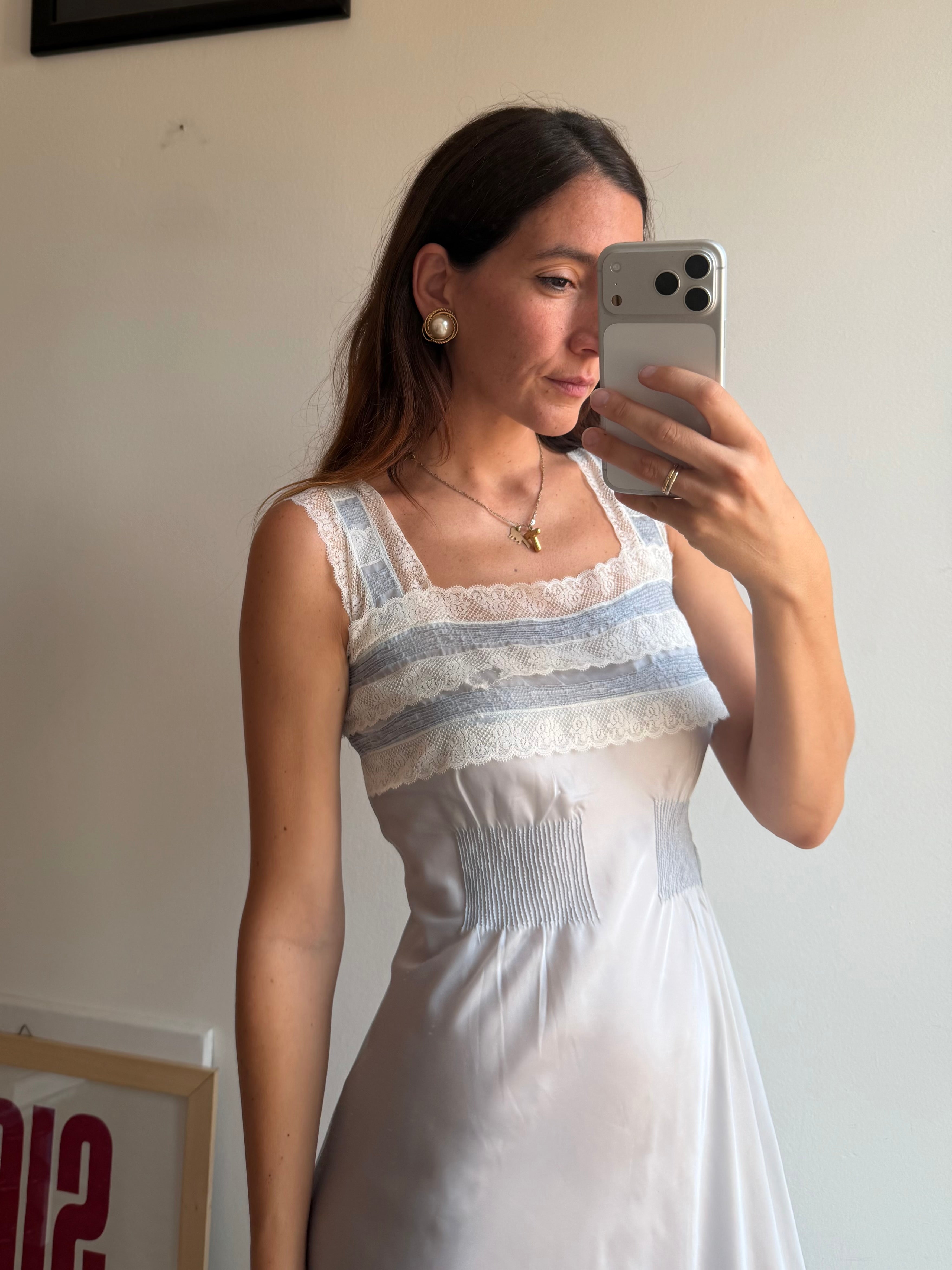 ABITO LUNGO AZZURRO