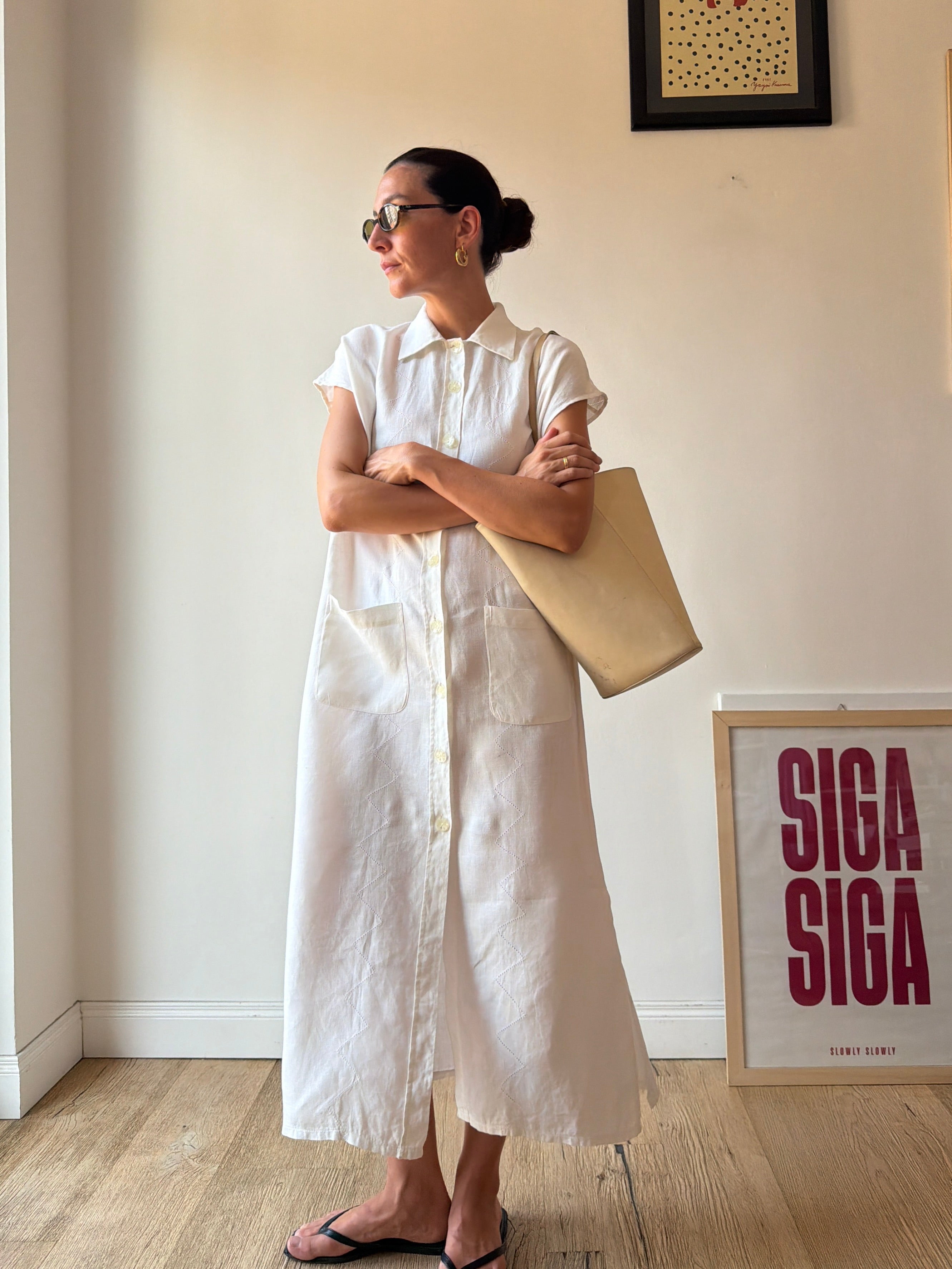 ABITO BIANCO A CAMICIA