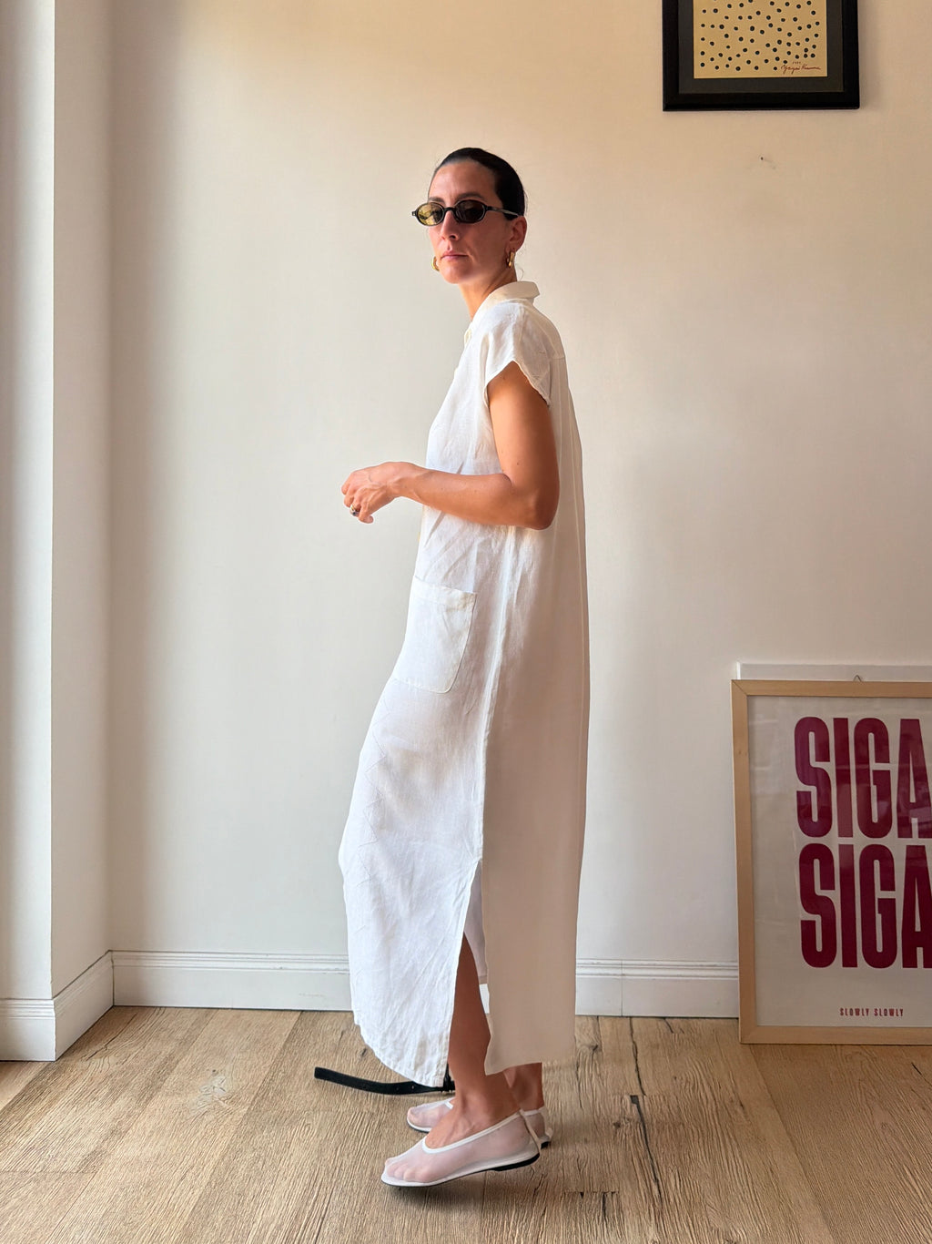 ABITO BIANCO A CAMICIA