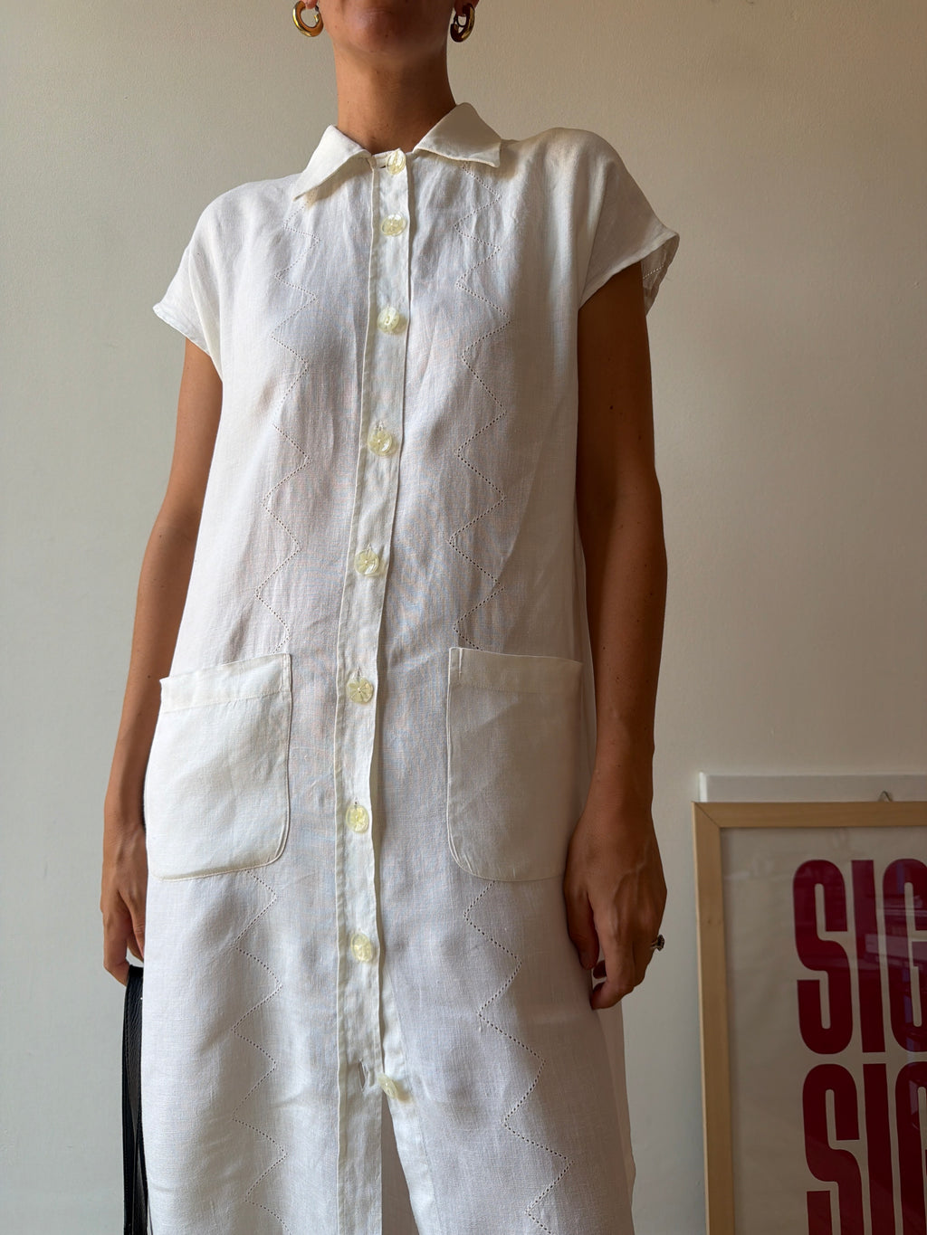 ABITO BIANCO A CAMICIA