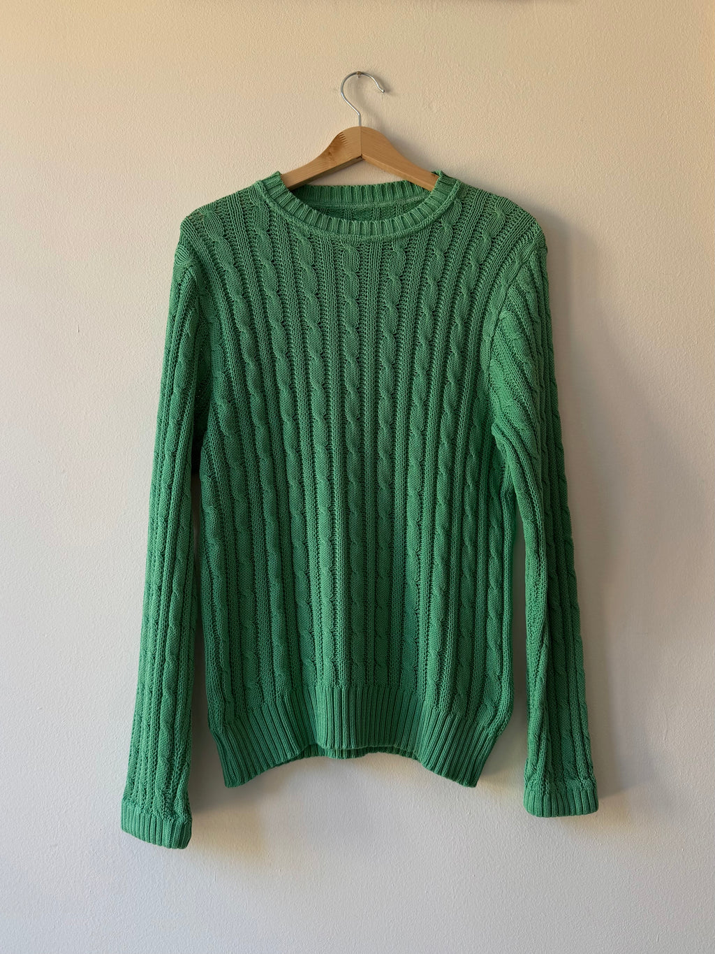 MAGLIONE IN COTONE VERDE