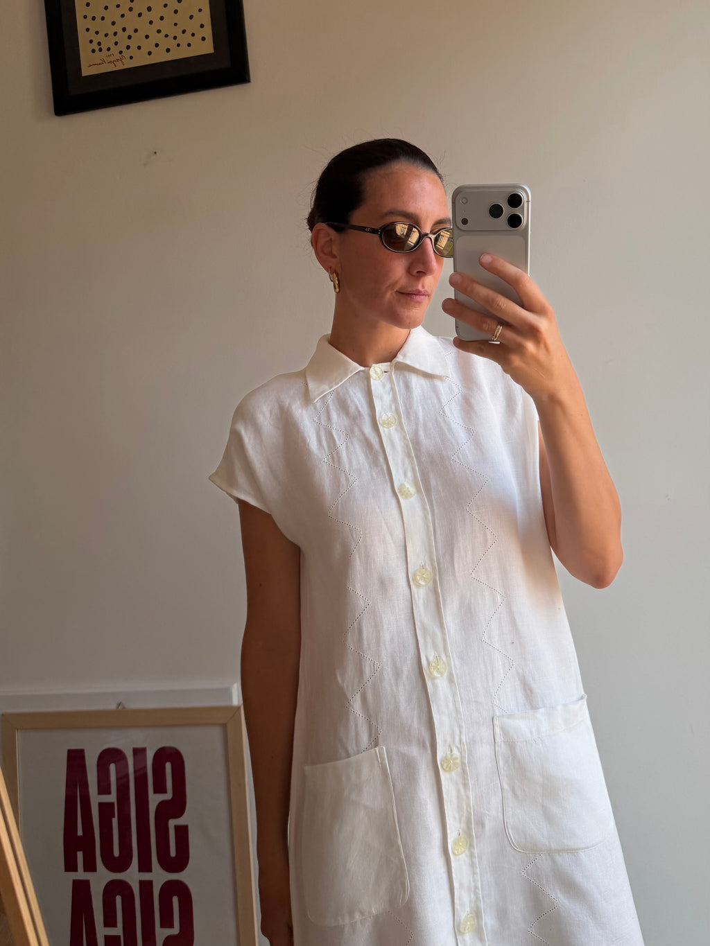 ABITO BIANCO A CAMICIA
